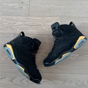 Jordan 6 Black and Gold High-Top Sneakers